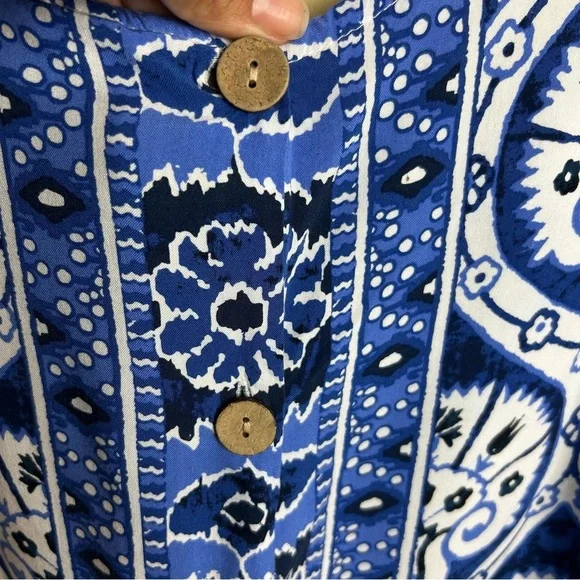 Haute Hippie style Batik printed sleeveless tank blouse size: XL - Picture 10 of 10